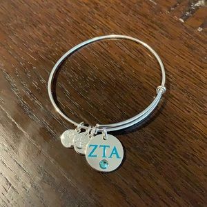 Alex and Ani Zeta Tau Alpha charm bracelet